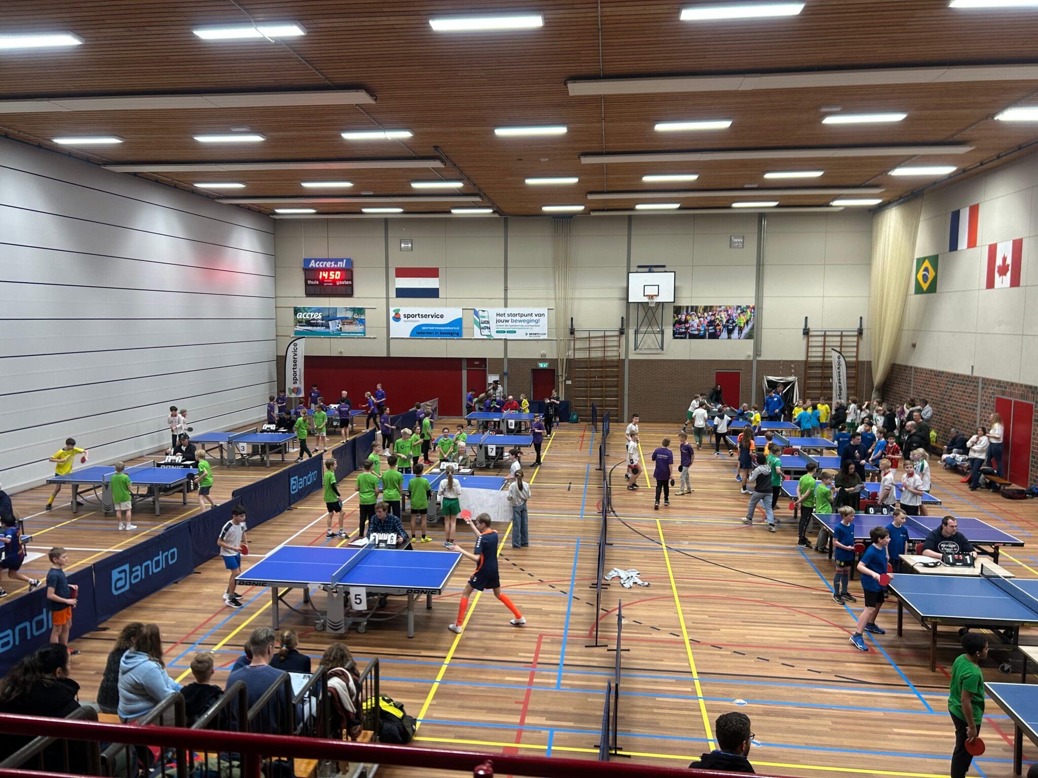 Schoolsport Tafeltennistoernooi in de Mheenhal